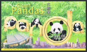 Hong Kong 843 sheet, MNH. Giant Pandas 1999.