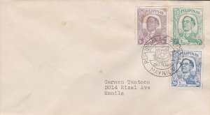 Philippines # N37-39, Pre 1st Day Cover