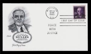 FIRST DAY COVER #1172 John Foster Dulles 4c ARTMASTER U/A FDC 1960