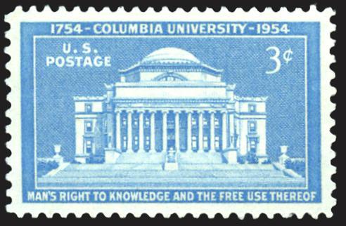 # 1029 MINT NEVER HINGED P.S.E. GRADE 98 COLUMBIA UNIVERS...