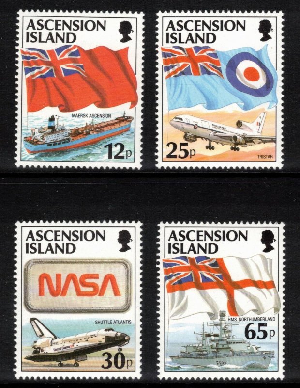 ASCENSION 1997 Flags and Emblems; Scott 669-72, SG 709-12; MNH