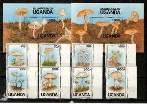 Uganda Scott 938-47 Mint NH (Catalog Value $30.10)