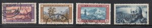 Switzerland Sc B49-52 1929 Pro Juventute views stamp set used
