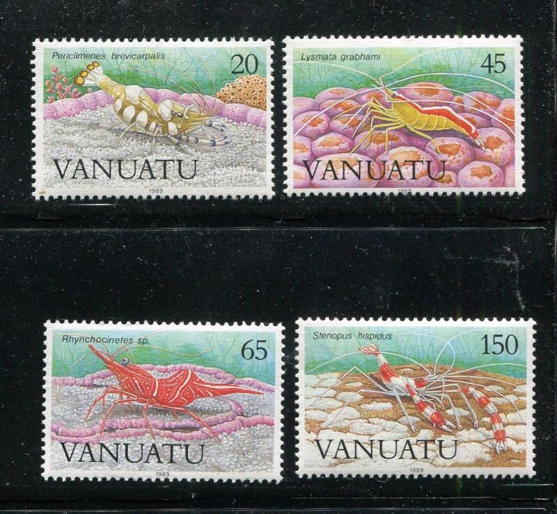 Vanuatu 497-500. MNH, 1974. Marine Life. x29471