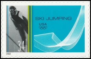 US 3552 Olympics Winter Sports Ski Jumping 34c single MNH 2001