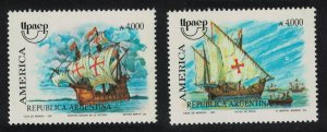 Argentina America Voyages of Discovery Magellan UPAEP 2v 1991 MNH SG#2258-2259