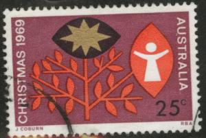 Australia Scott 467 Used Tree of Life stamp 1969