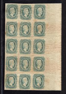 CSA 11c Mint,OG,NH... Block of 15... SCV $500.00