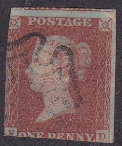 Great Britain # 3, Queen Victoria, used, 10% Cat