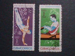 ​CUBA-1964- SUMMER OLYMPIC GAMES-TOKYO'64  USED VF WE SHIP TO WORLD WIDE