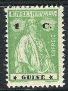 PORTUGUESE GUINEA;  1914-20 early Ceres issue Mint hinged 1c. value