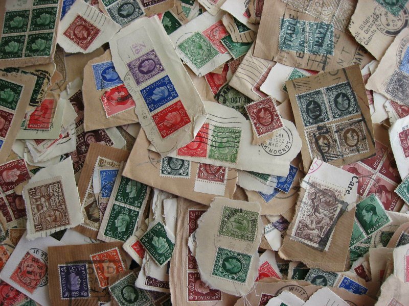 Great Britain 425 from 1930s kiloware on paper duplication, mixed condition