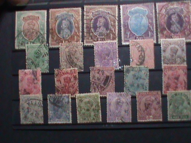 INDIA-1911  111 YEARS OLD STAMPS-LARGE COLLECTION OF KING GEORGE V VERY FINE