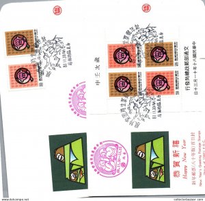 Taiwan Formosa Republic Of China FDC Stamps  Happy New Year Zodiac Horoscope ...