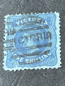 VICTORIA # 138-USED---BLUE---NICE VICTORIA CANCEL---1876