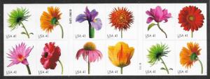 # 4185a - Flowers -Dble sided Booklet pane of 20 - MNH