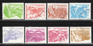 Nicaragua # 1298-1305 ~ Cplt Set of 8 ~  ~ CTO, NH