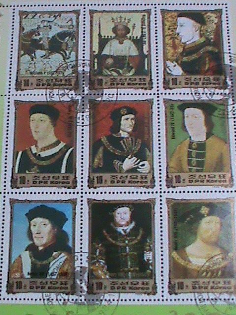 ​KOREA STAMP:1984 KINGS & QUEENS OF GRATE BRITAIN   CTO FULLI SHEET