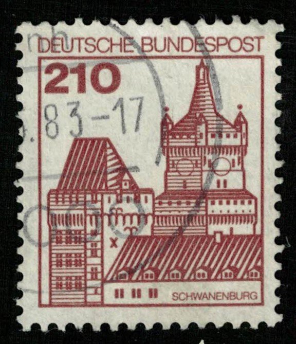 Deutscheland, SC #1241, 140 Pf, 1978, Palaces and Castles (T-6244)