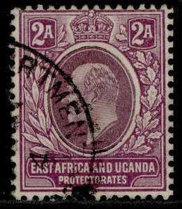 EAST AFRICA and UGANDA EDVII SG3, 2a dull & bright purple, FINE USED.