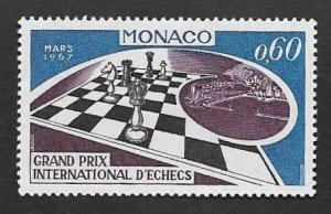 SD)1967 MONACO CHESS, INTERNATIONAL GRAND PRIX OF MONACO, MNH