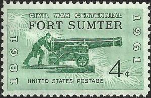 # 1178 MINT NEVER HINGED FORT SUMTER