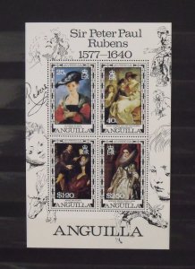 8684   Anguilla   MNH # 304a   Peter Paul Reubens 400th S/S      CV$ 2.75