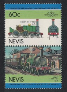 Nevis Locomotive 'Comet' 1851 1985 MNH SG#279-280