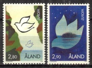 Aland Finland 1995 Europa CEPT Birds Peace and Freedom set of 2 MNH
