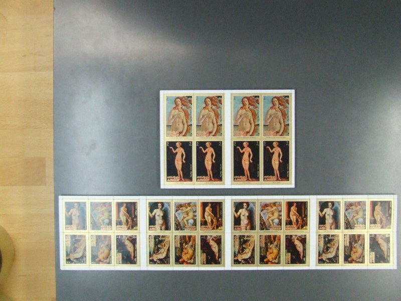 Ajman 895-902 100 Lot Dans Courbe / MNH Michelwert