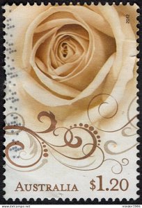 AUSTRALIA 2012 QEII $1.20 Multicoloured, Precious Moments-Golden Rose FU