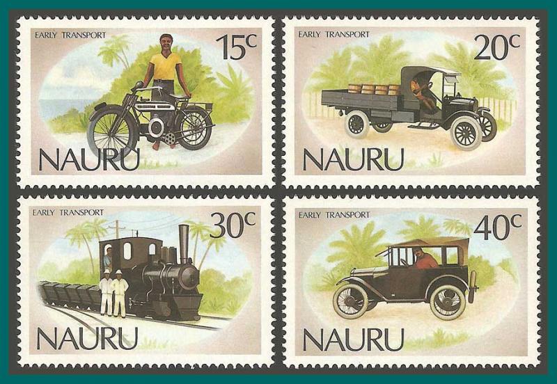 Nauru 1986 Early Transport, MNH #317-320,SG332-SG335