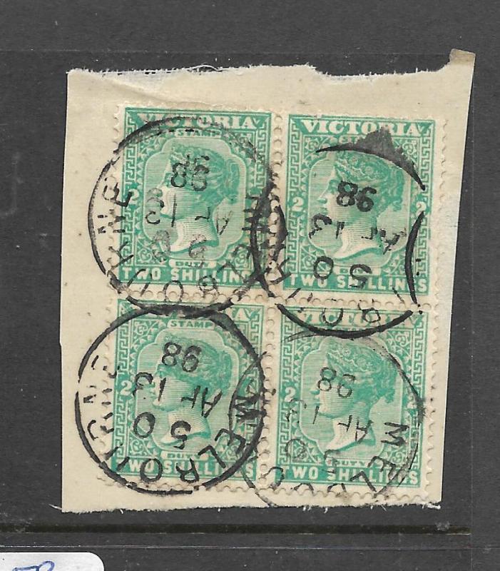 VICTORIA  (PP0606B) QV 2/-  SG 304A BL OF 4   VFU