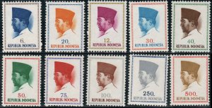 Indonesia  #616-625  Mint NH   CV $2.55