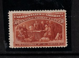 USA #239 Mint Fine+ Lightly Hinged 