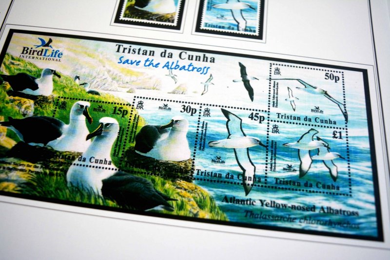 COLOR PRINTED TRISTAN DA CUNHA 1952-2010 STAMP ALBUM PAGES (139 illustr. pages)