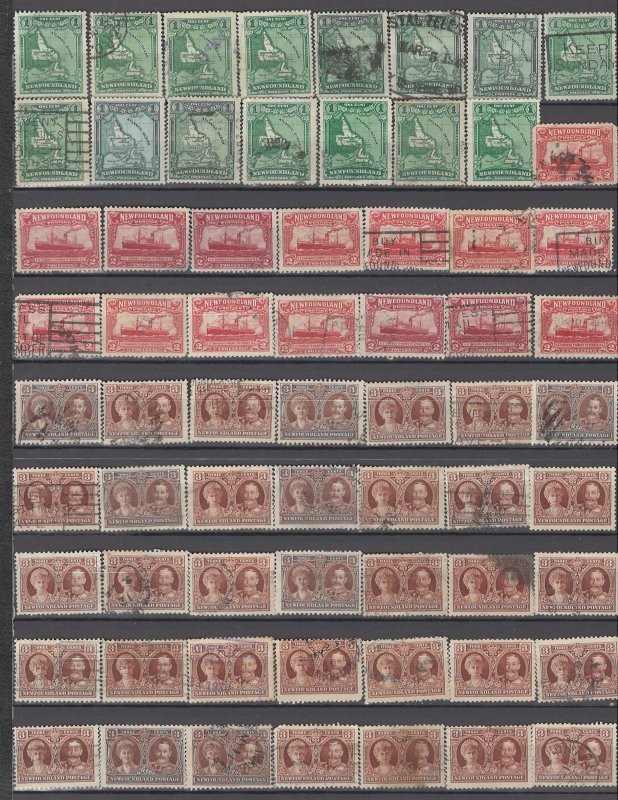 COLLECTION LOT OF # 892 NEWFOUNDLAND 65 STAMPS 1928+ CLEARANCE UNCHECKED CV+$35