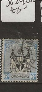 BRITISH CENTRAL AFRICA     SG24   6D ARMS   VFU     P1210H