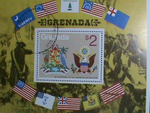 Granada Stamp-1976  Bicentenary of American Revolution CTO MNH-S/S sheet #1