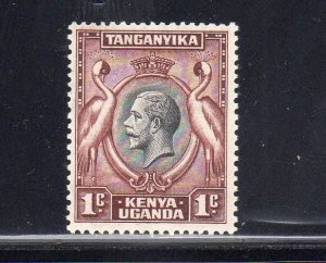 KENYA,UGANDA&TANZANIA #46 1935 1c KAVIRRONEO CRANES F-VF LH O.G aa