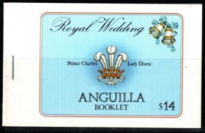 ANGUILLA SGSB5 1981 ROYAL WEDDING MNH