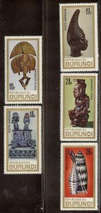 BURUNDI SC# C36-40 F-VF MNH 1967