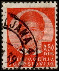 Yugoslavia 117 - Used - 50p King Peter II (1935)