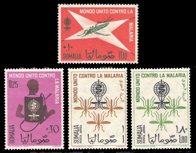 Somalia 1962 Scott #263-264, C85-C86 Mint Never Hinged