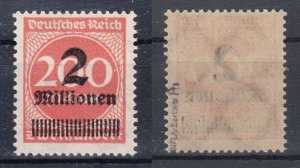 Germany 1923 Sc#269 VAR Mi#309 APb better shade mnh signed BPP (DR1414)