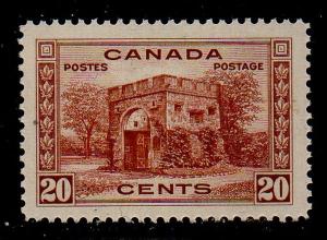 Canada Sc 243 1938 20 c Fort Garry Gate stamp mint NH