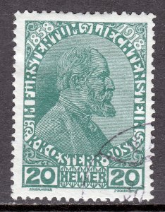 Liechtenstein - Scott #10 - Used - SCV $2.75