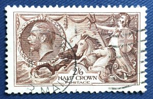 GB 1934 KGV SEAHORSES re-engraved 2/6d Waterloo print Fine Used SG#450 G4618