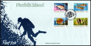 Norfolk Island 339-342 Fish U/A FDC