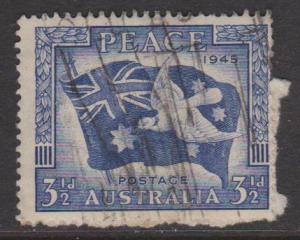 Australia Sc#201 Used on paper